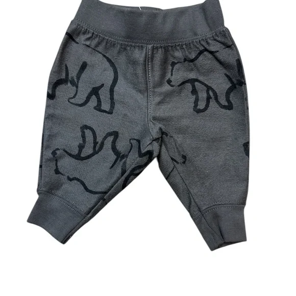 Baby 3-Piece Bear Sweatshirt Set in Charcoal & Heather, Newborn, Carter’s - Picture 4 of 4